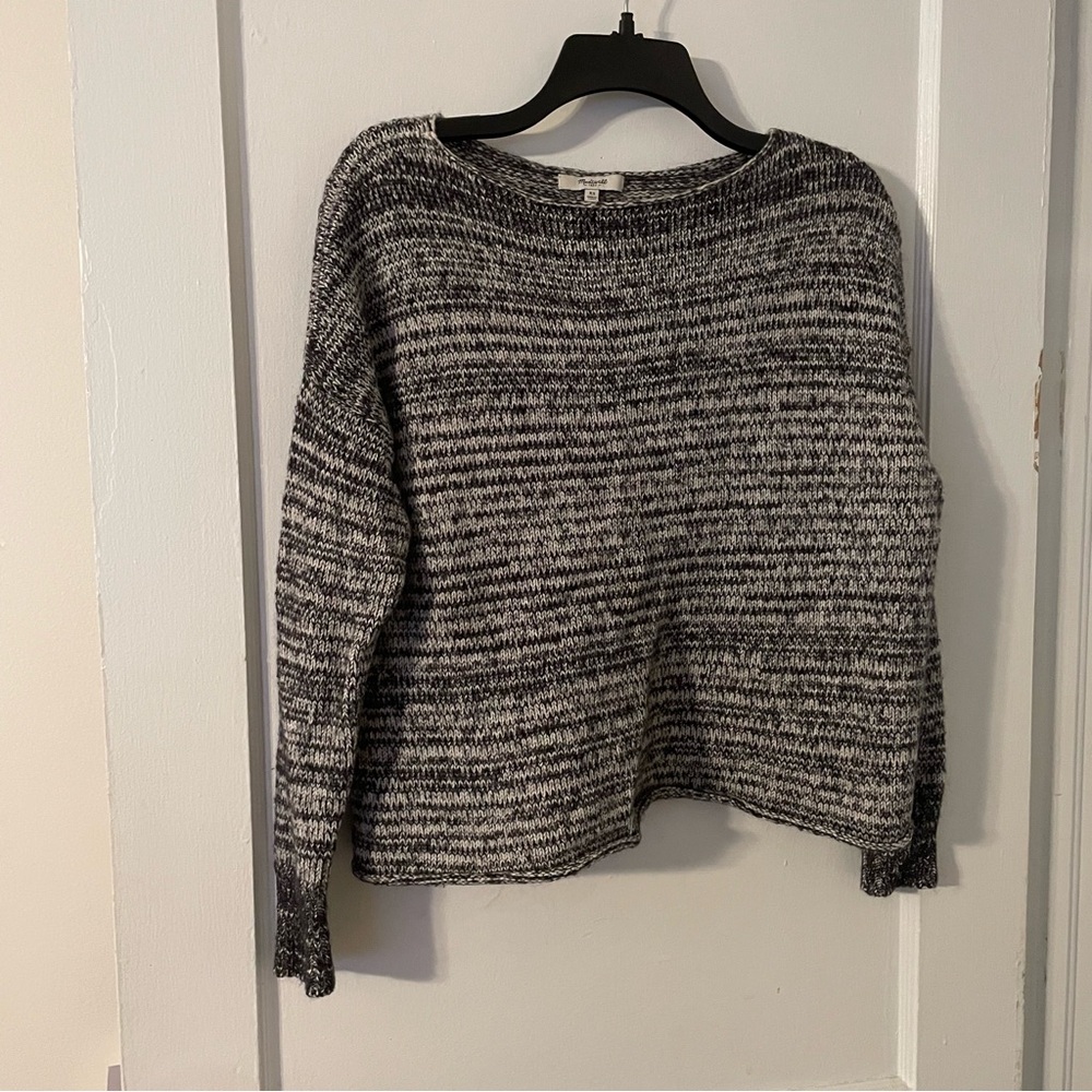 Madewell Black and White Sweater